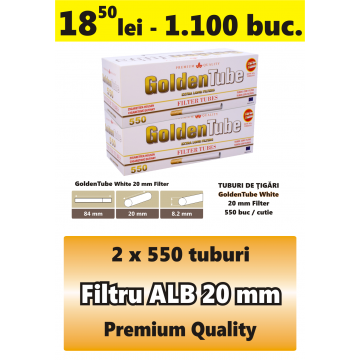 Tuburi tigari filtru alb - GoldenTube 1100