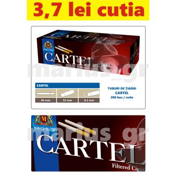 Tuburi de tigari goale pentru injectat tutun Cartel