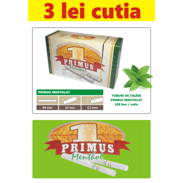Tuburi goale pentru tigari Primus mentolat