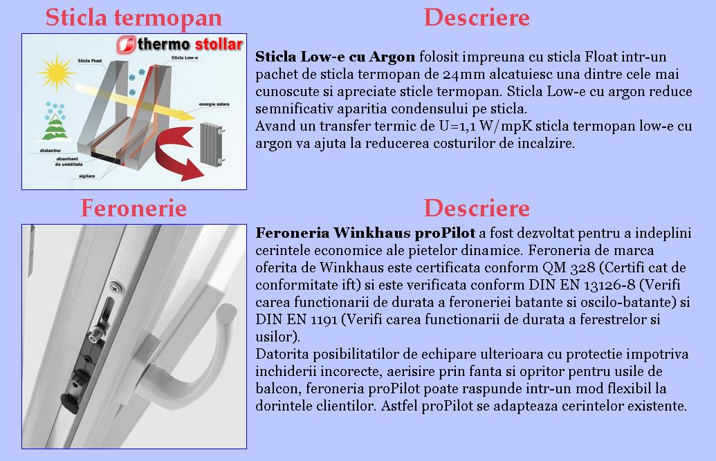 Termopane pvc 5 camere basic