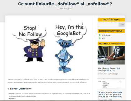 Articol despre linkuri dofollow și nofollow - explicații detaliate