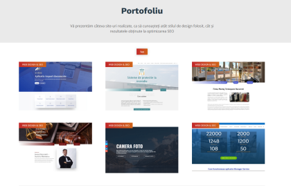 Portofoliu agenție Web Design & SEO – Rezultate care inspiră