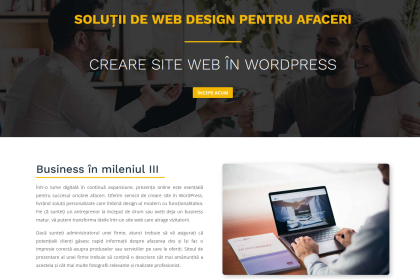 Creare site-uri WordPress – Web design profesional pentru afacerea ta