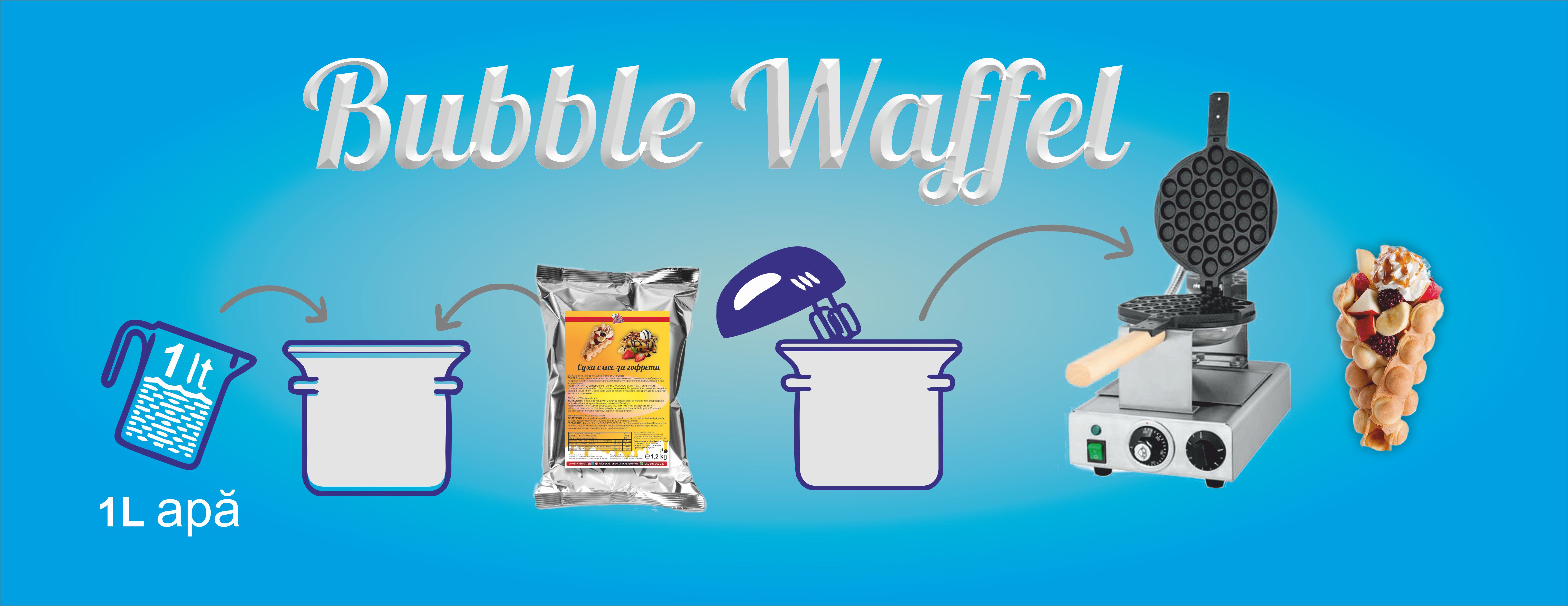 PreMix Bubble Waffle Premium *** Gauffre