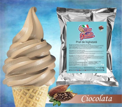 Praf de înghețată Ciocolată * (1200g / 3 L Apă ) * Mix de înghețată