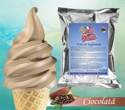Praf de înghețată Ciocolată * (1300g / 5 L Lapte) * Mix de înghețată