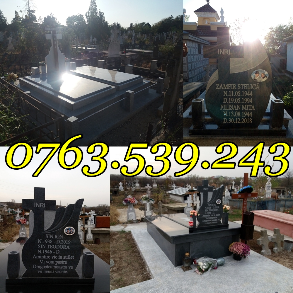 Lucrari Morminte Cavouri Borduri Cimitir Marmura Granit Ieftine