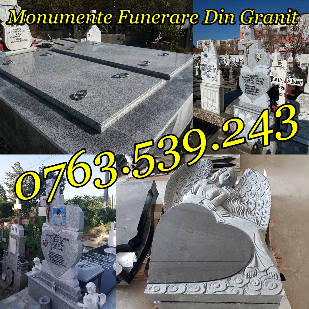 Monumente Funerare Cavouri Cruci Cadre Placare Marmura Granit