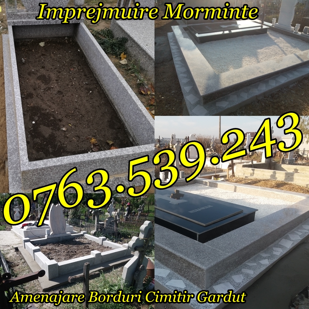 Imprejmuire Morminte Gardut Metalic Bordura Mozaic Granit