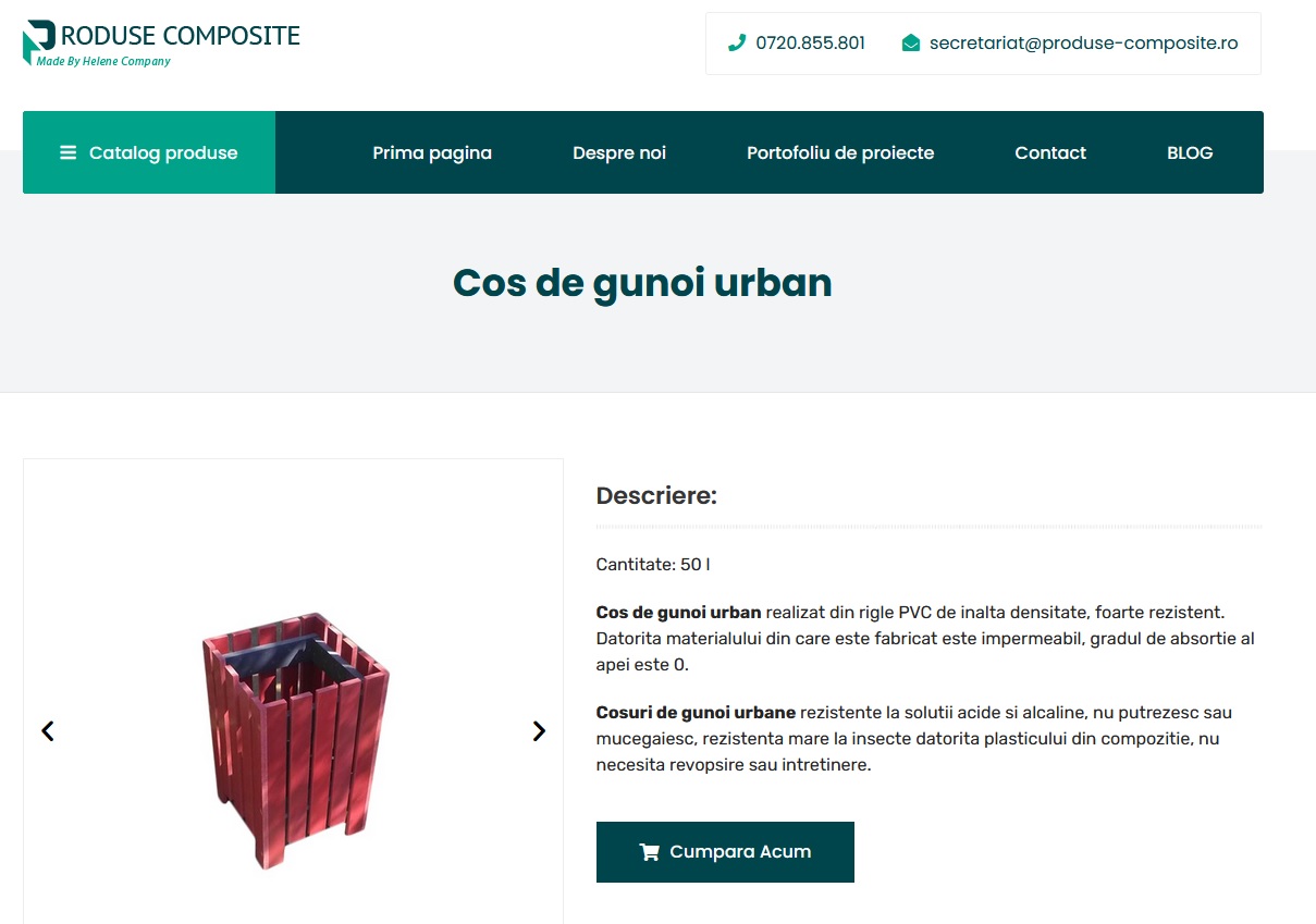 Cumpara cosuri de gunoi urbane din materiale composite la cel mai bun pret