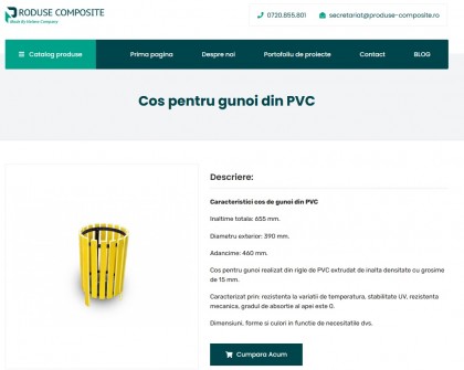 Vezi catalogul nostru cu cosuri de gunoi din PVC