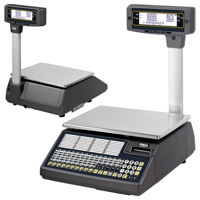 Cantar comercial cu eticheta Dibal WIND 015 6/15 Kg cu brat