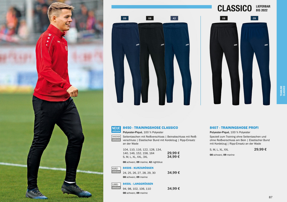 TRENING JAKO SLIMFITT CLASSICO