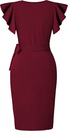 Rochie eleganta tip sirena in semnul literei v