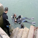 Rescue scuba diver