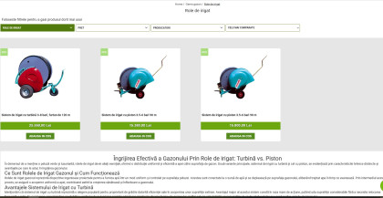 Magazin online cu role de irigat gazonul