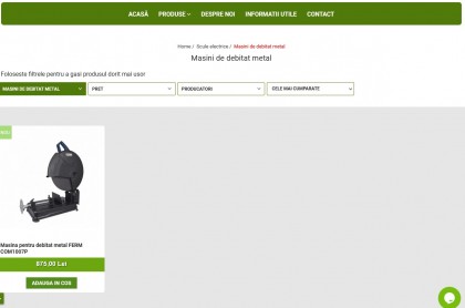 Oferte la masini pentru debitat metal la Gradenia