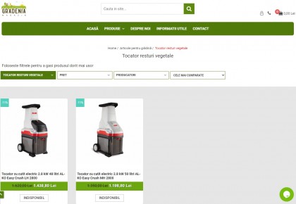 Tocator de resturi vegetale pentru gospodari si fermieri