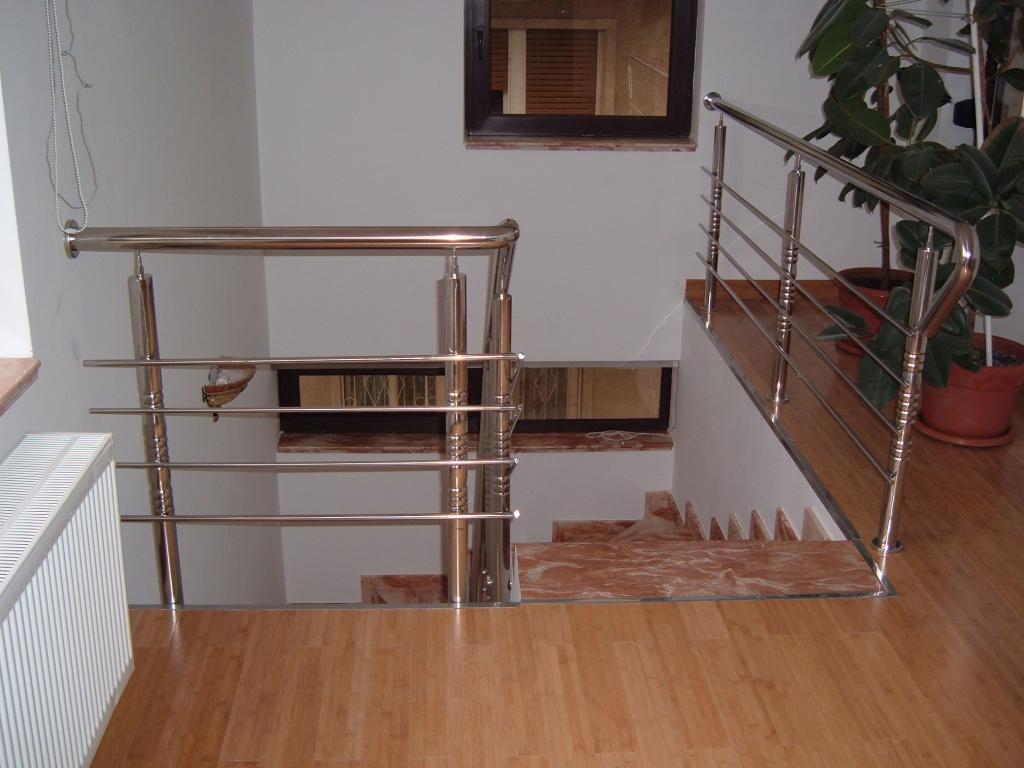 Balustrade din inox pentru interior