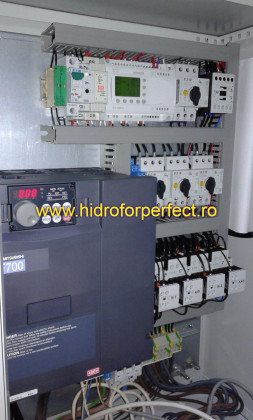 Montaj tablou pompe cu convertizor de frecventa