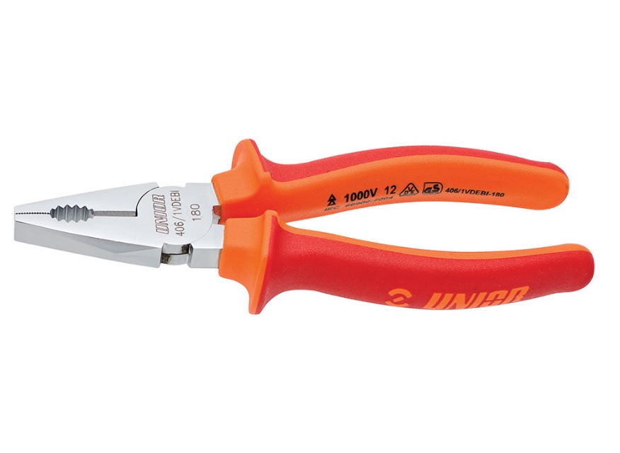 Cleste combinat izolat la 1000 V, L 180 mm - Unior ( 610422 )
