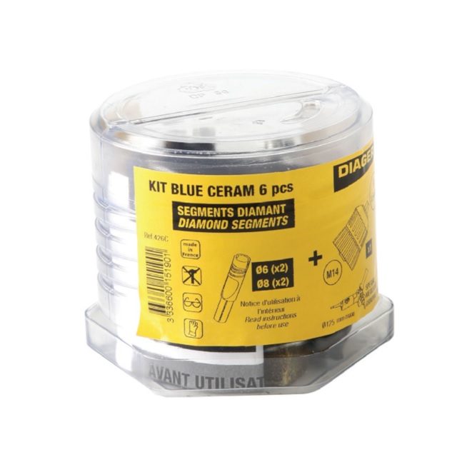 Set 6 carote cu carbura diamantata pentru placi ceramice ( 426C )