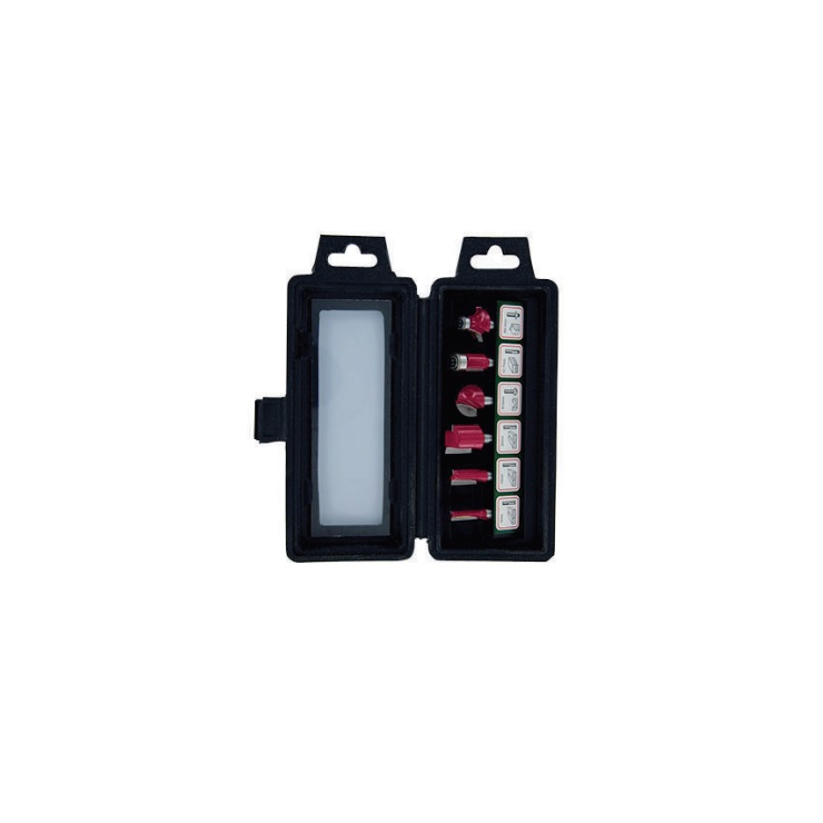 Set de 6 freze cu coada profile diferite, in cutie de plastic, D 8 - Tivoly ( XT60642064006 )