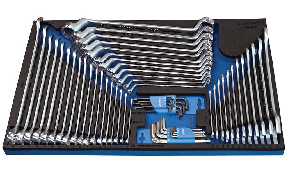 964/28SOS Set de chei fixe, combinate, inelare si imbus in modul SOS / 60 piese – Unior ( 621387 )