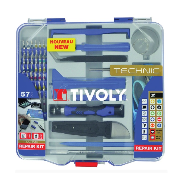 Trusa de reparatii pentru Smartphone, tablete 57 piese - Tivoly ( cod: 11501570042 )