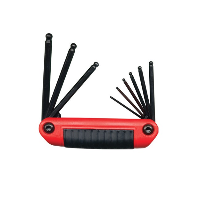 Set 9 chei locas hexagonal cu cap sferic, tip briceag - Eklind ( 25919 )