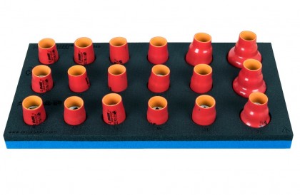 Set de capete chei tubulare izolate la 1000 V in modul SOS, DIM 8 - 32 / 18 piese - Unior ( 621790 )