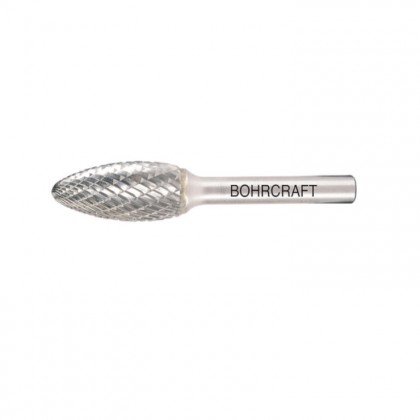 5035 Freza biax din carbura metalica - CMS flacara, Forma H, DIM 3 x 6 - Bohrcraft ( 51350300303 )