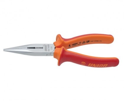 Cleste cu varfuri semirotunde si tais lateral izolat la 1000 V, L 170 mm - Unior ( 610436 )
