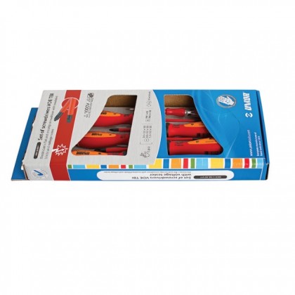 Set de surubelnite izolate si tester de tensiune / 6 piese - Unior ( 617654 )