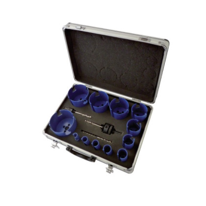 Set carote placate T.C.T. 60 mm / 15 piese - Wilpu ( 33630 00001 )