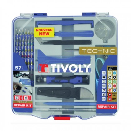 Trusa de reparatii pentru Smartphone, tablete 57 piese - Tivoly ( cod: 11501570042 )