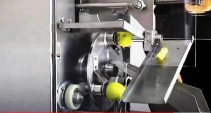 Masina procesat mere-scos cotor si taiat in rondele