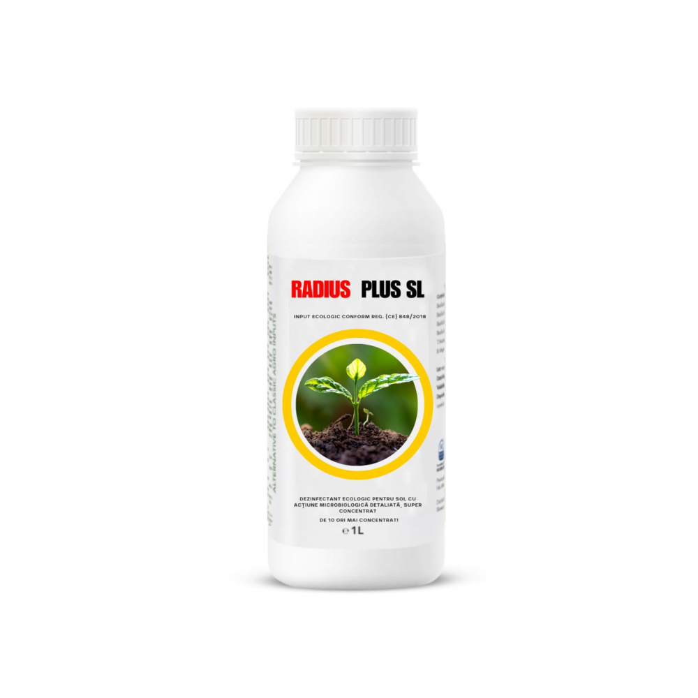 Radius Plus SL – Dezinfectant natural pentru un sol sănătos și recolte viguroase