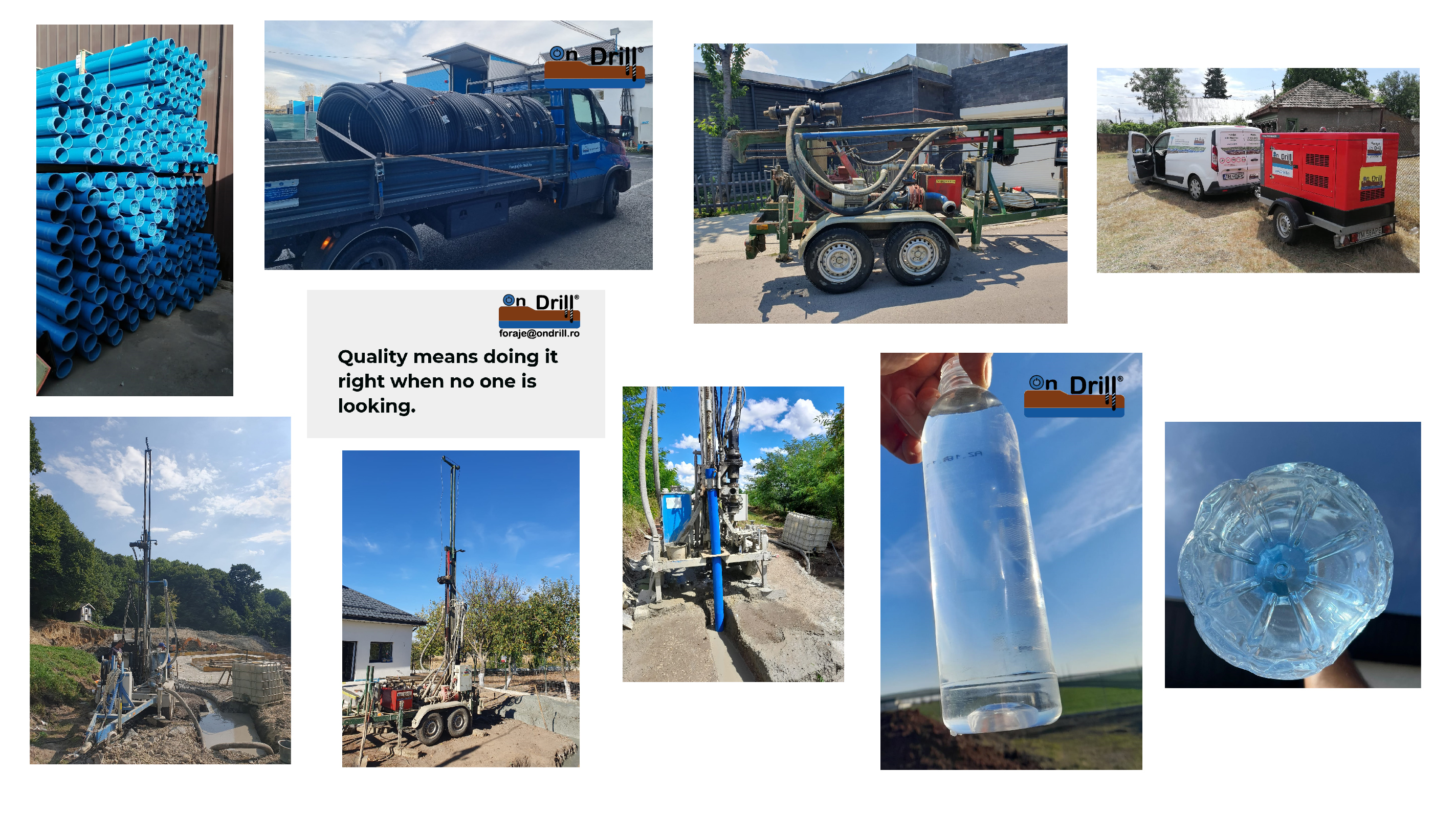 Foraj de adancime pentru apa potabila