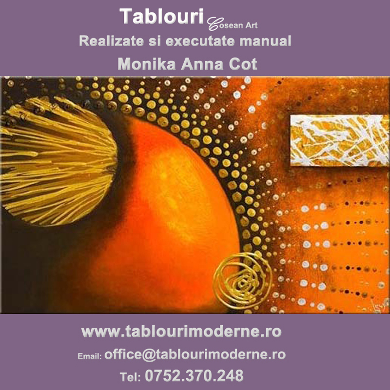 Tablouri abstracte pictate manual