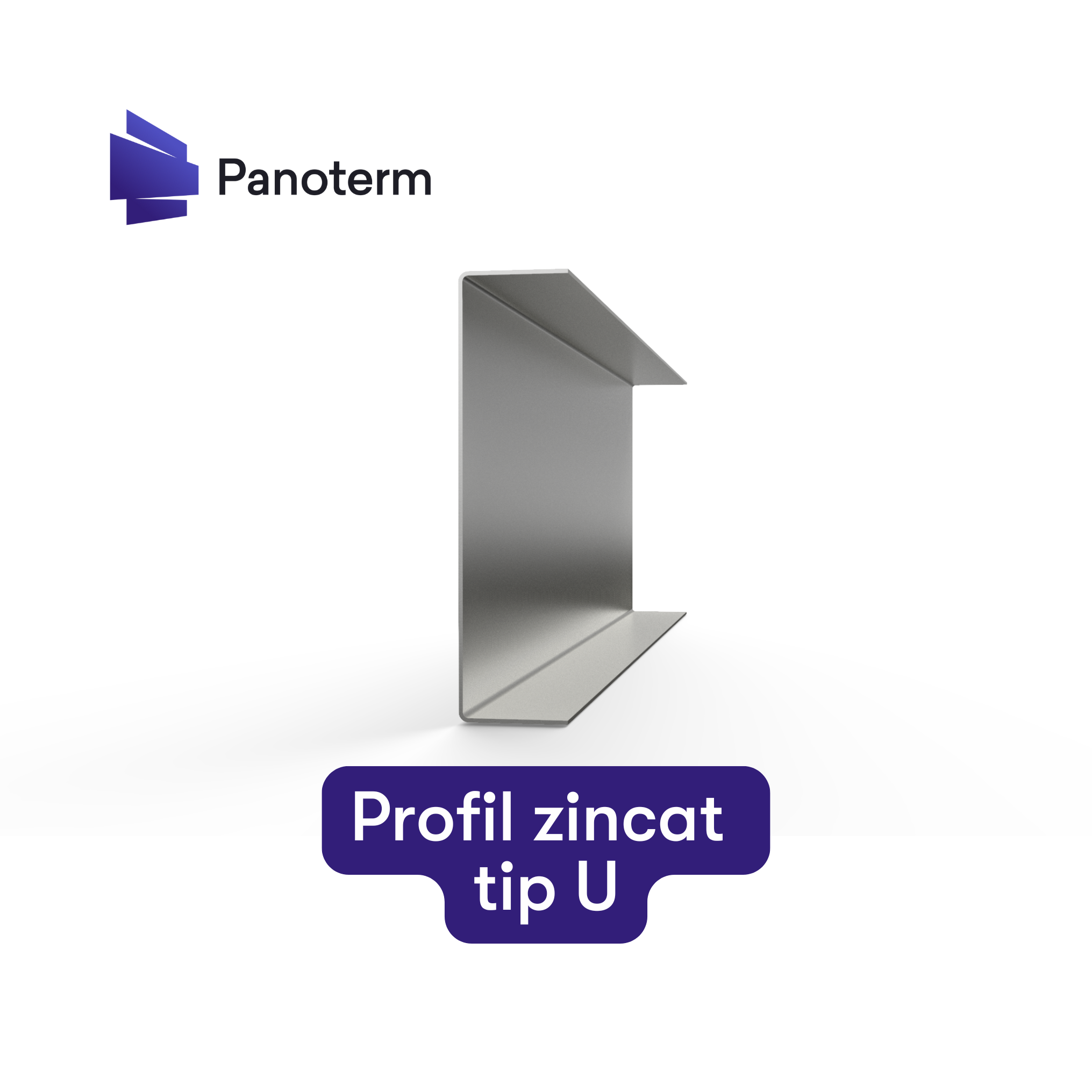 Profil zincat tip U