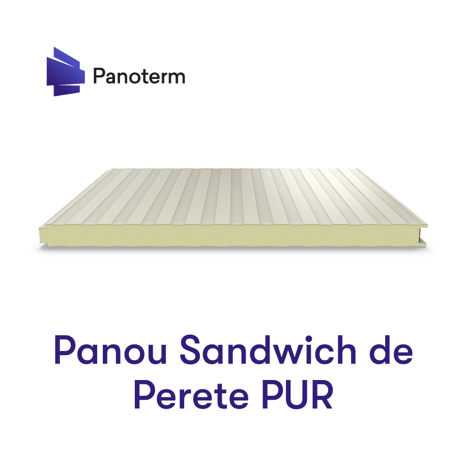 Panouri Sandwich de Perete PUR - RAL 9002