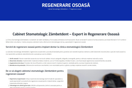 Regenerare osoasă la Clinica stomatologica Zambetdent