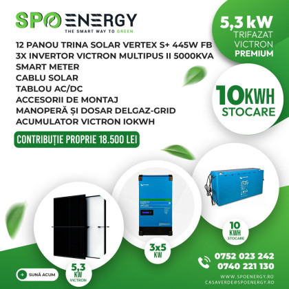 Instalaţie trifazată 5,3 kW Victron