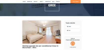 Montaj aparat aer conditionat Gree de calitate in regiunea Bucuresti Ilfov