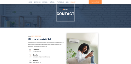 Montam aparate de aer conditionat ne puteti contacta prin telefon