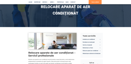 Relocarea unui aparat de aer conditionat Bucuresti Ilfov