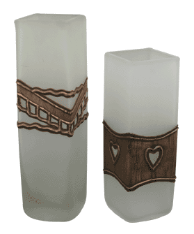 Articole sticla alba mata