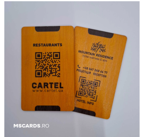 Carduri imprimate din lemn(pretul de la 100 buc)
