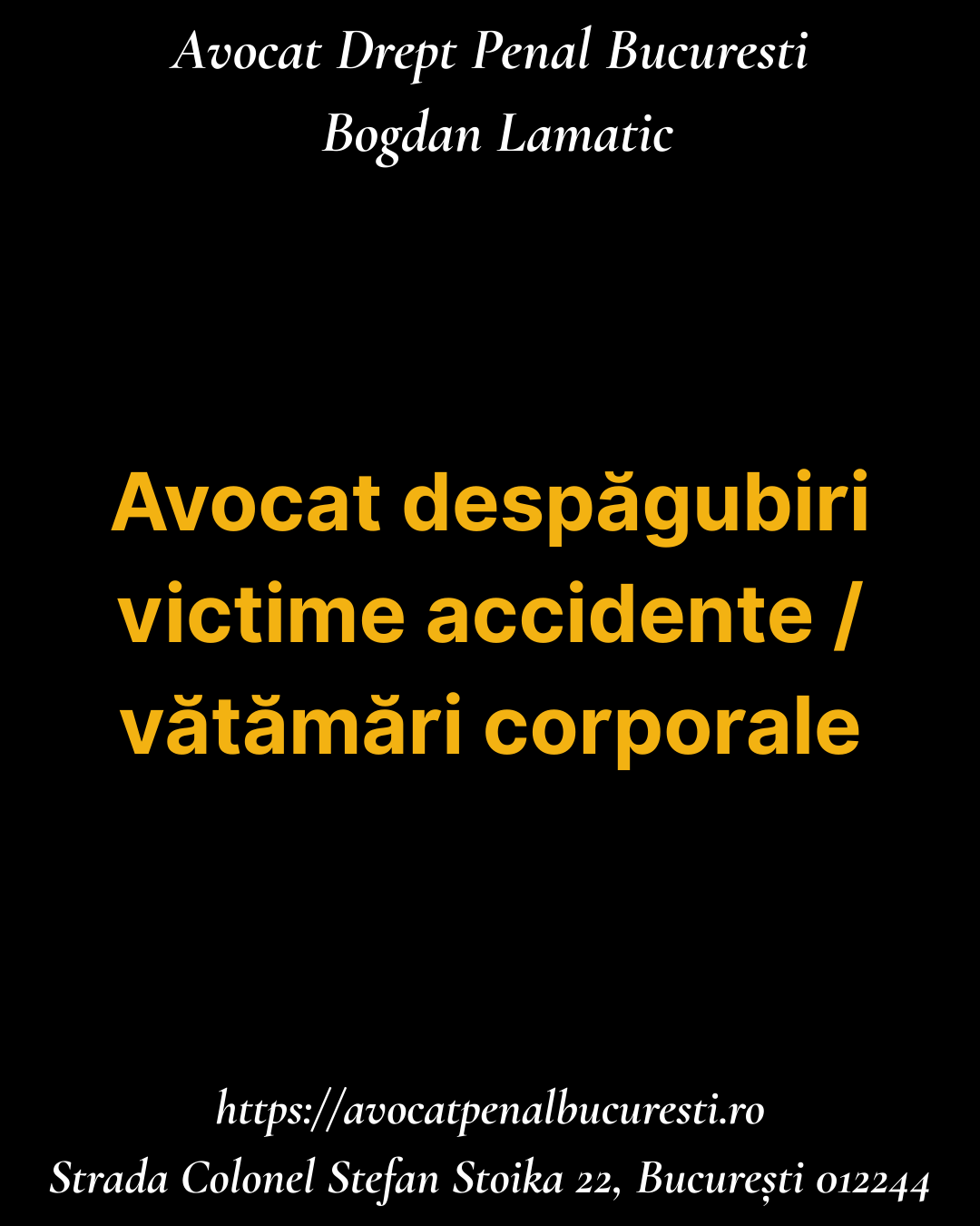 Avocat despăgubiri victime accidente - vătămări corporale